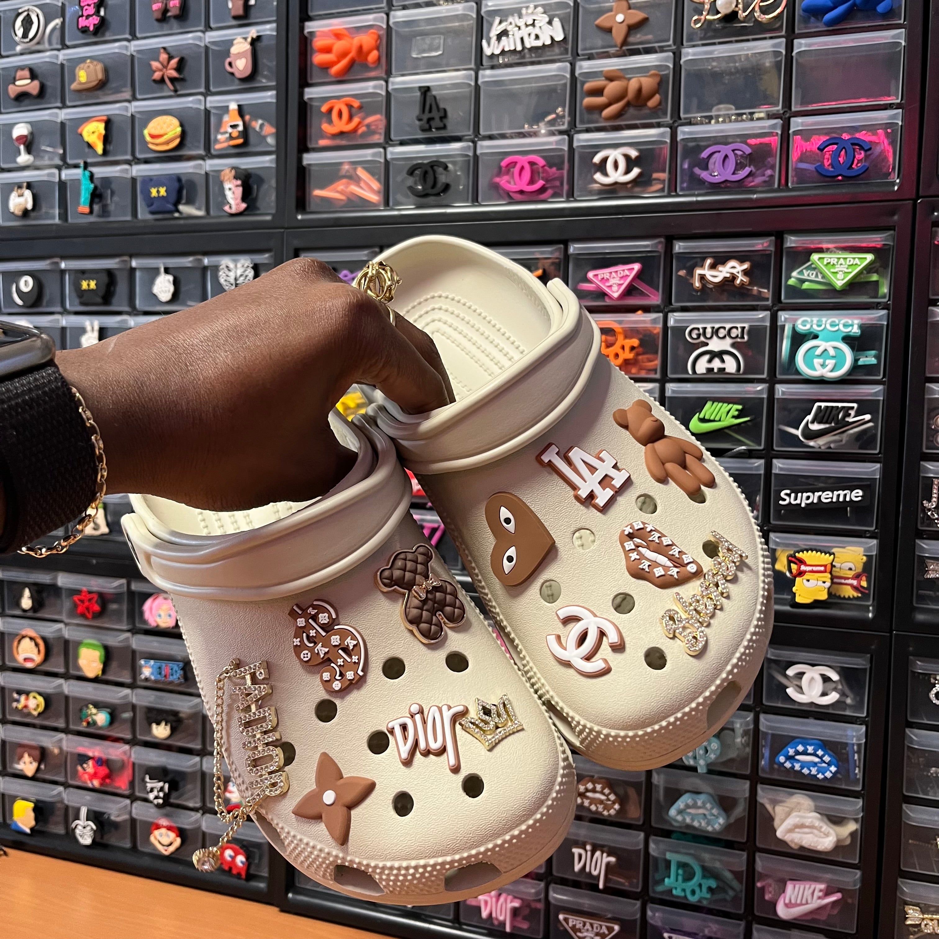 La Clogs Beige et Marron