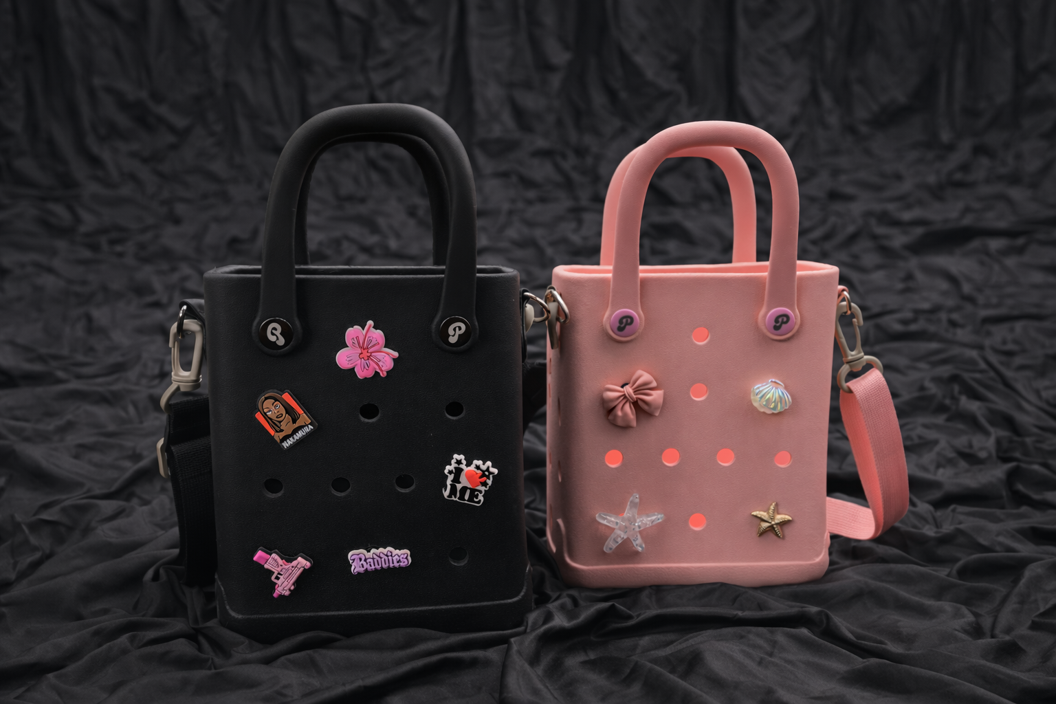 Sac personnalisable à pin’s : crée ton sac unique avec des charms et accessoires custom