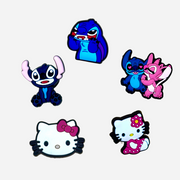 Pin's pour Crocs - Stitch et Hello Kitty