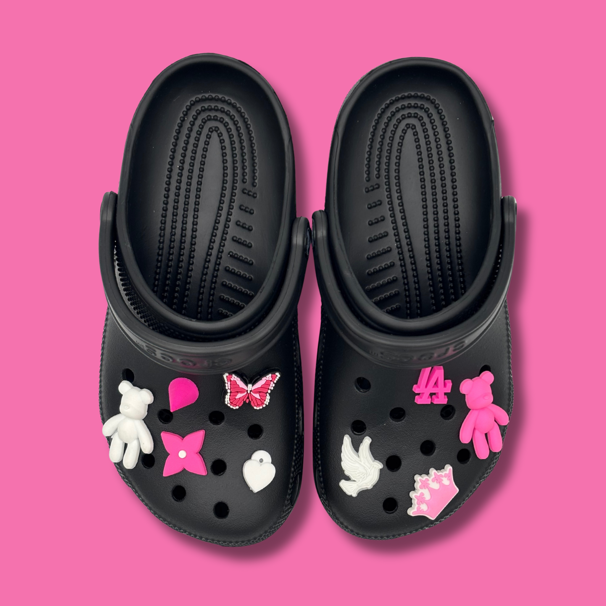 Clogs Rose & Blanc