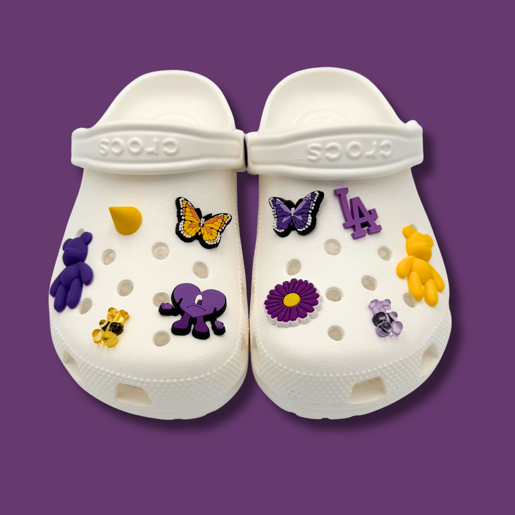 Clogs Purple  and Yellow