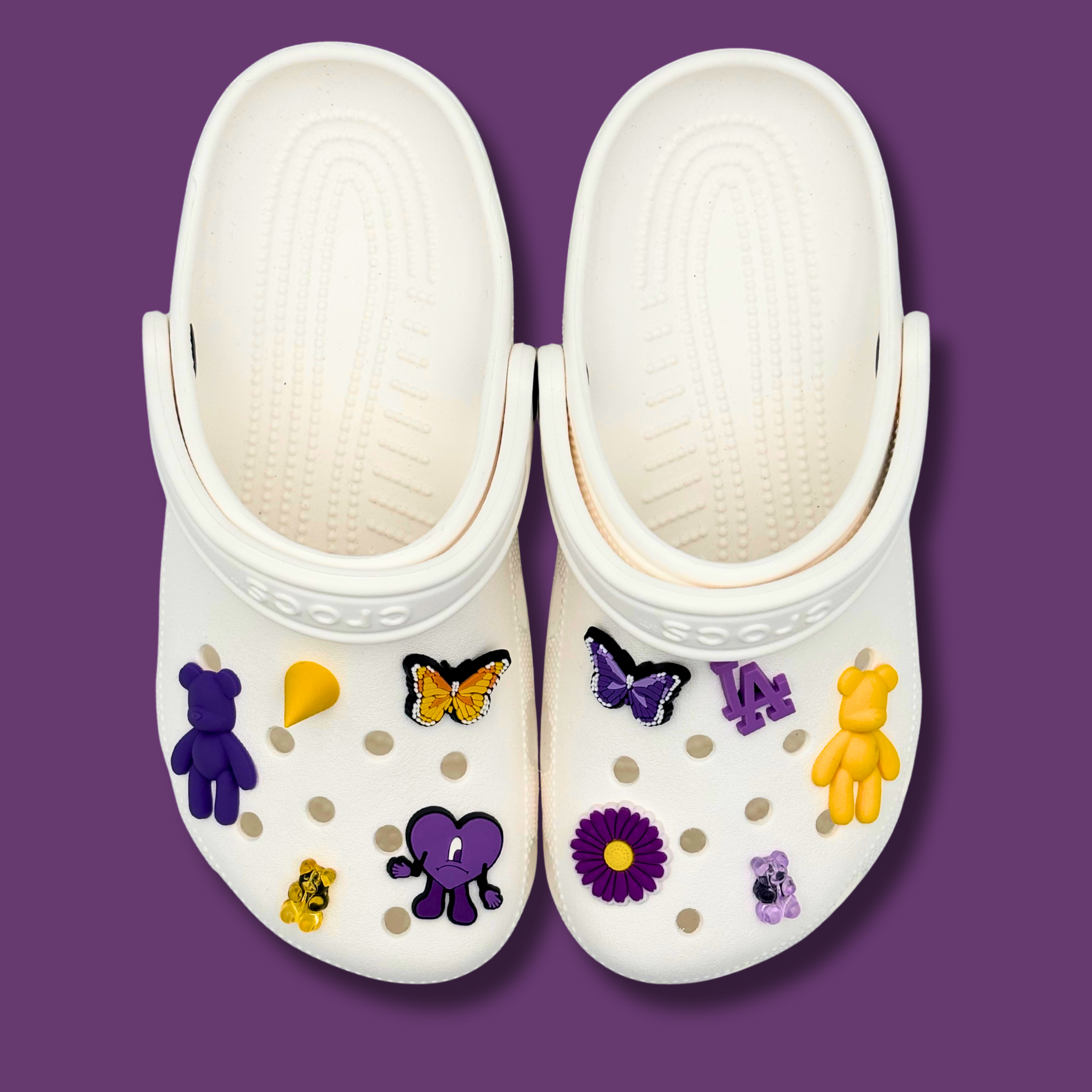 Clogs Purple  and Yellow