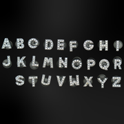 Pin's pour Crocs - Lettres Métalliques