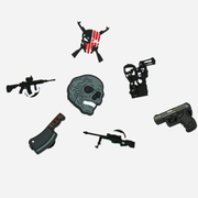 Pin's pour Crocs - Armes