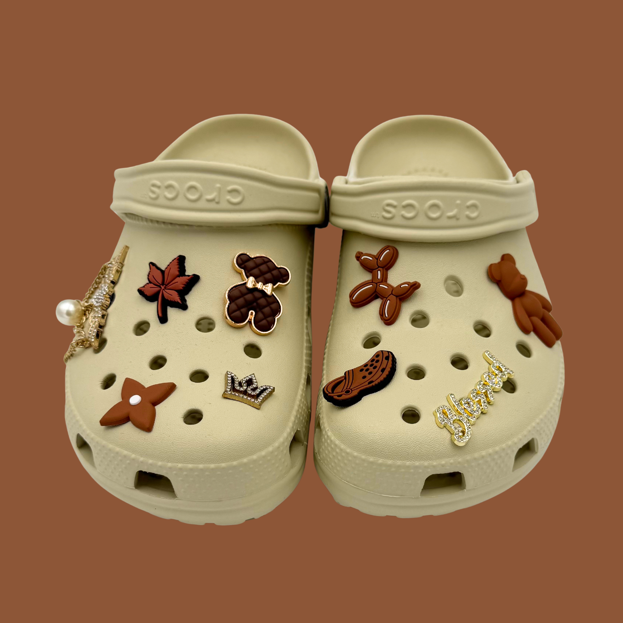 Clogs Brown & Gold