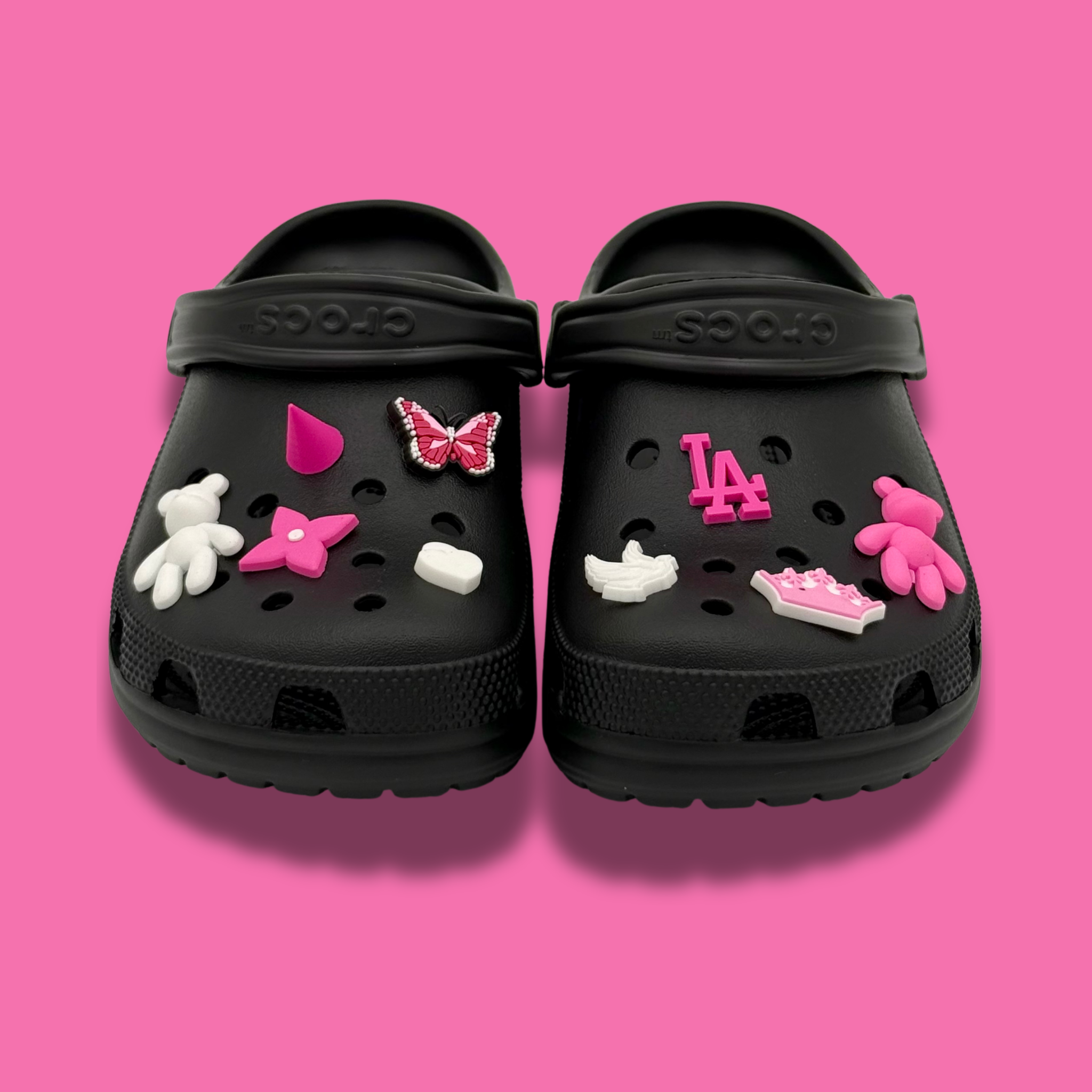 Clogs Rose & Blanc