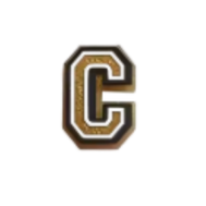 Pin's lettre C Doré