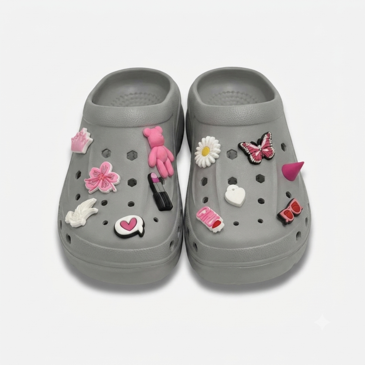 Clogs Hexa Rose & Blanc