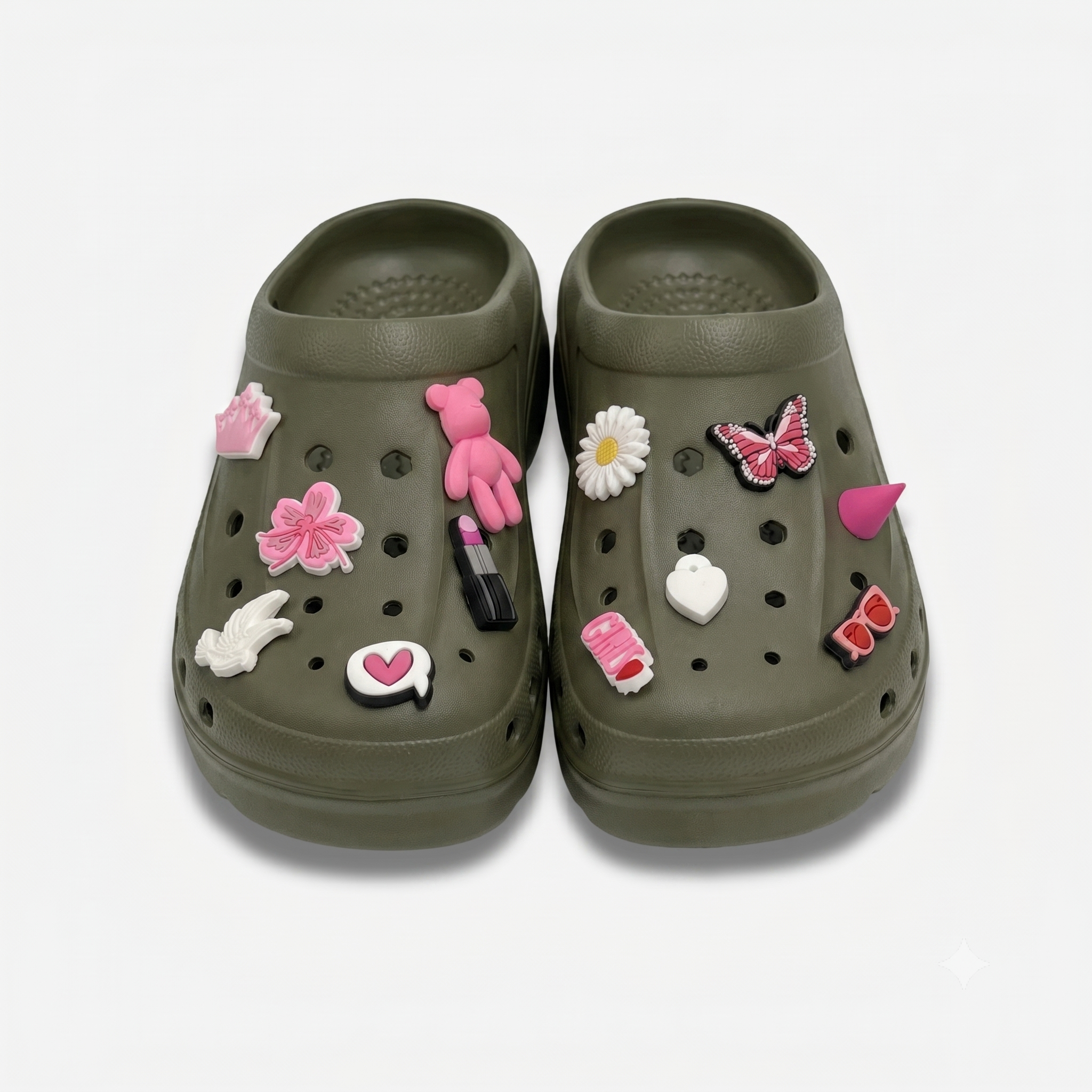 Clogs Hexa Rose & Blanc