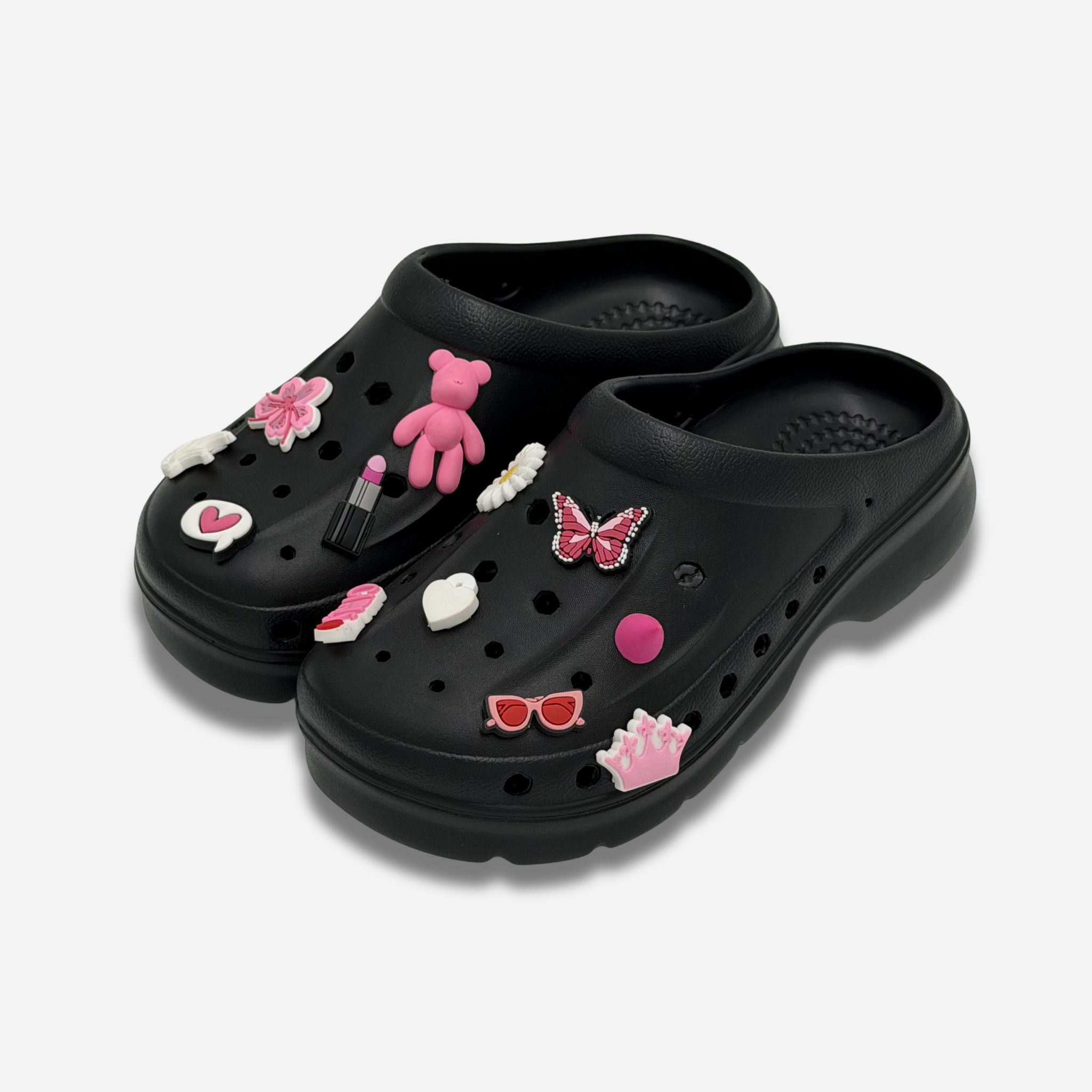 Clogs Hexa Rose & Blanc