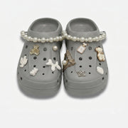 Clogs Hexa Shiny White
