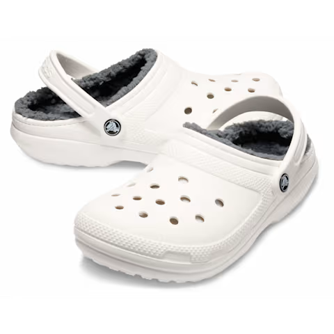 Crocs à Fourrure Blanche