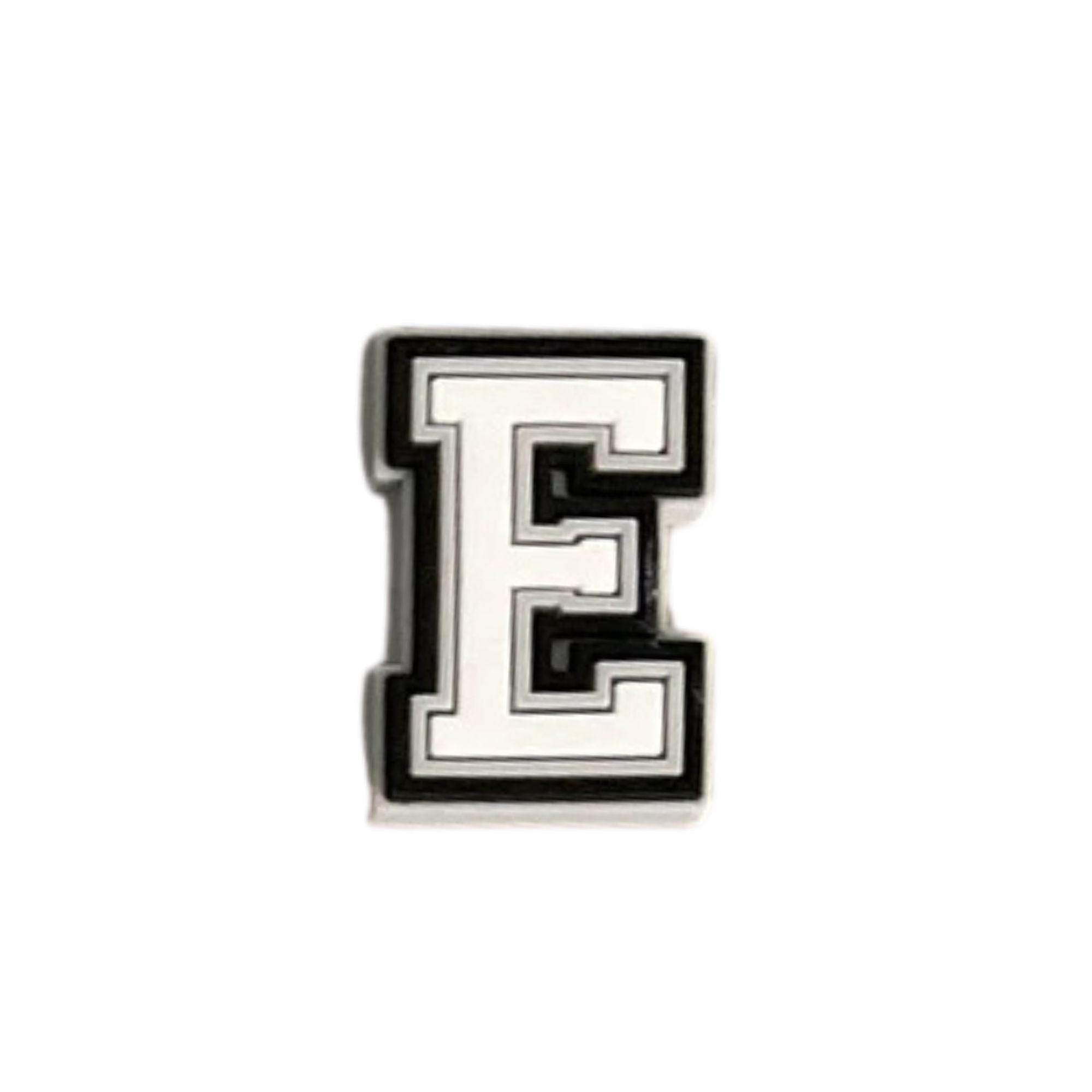 lettre e noir et blanc
