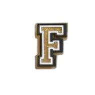 Pin's lettre F Doré