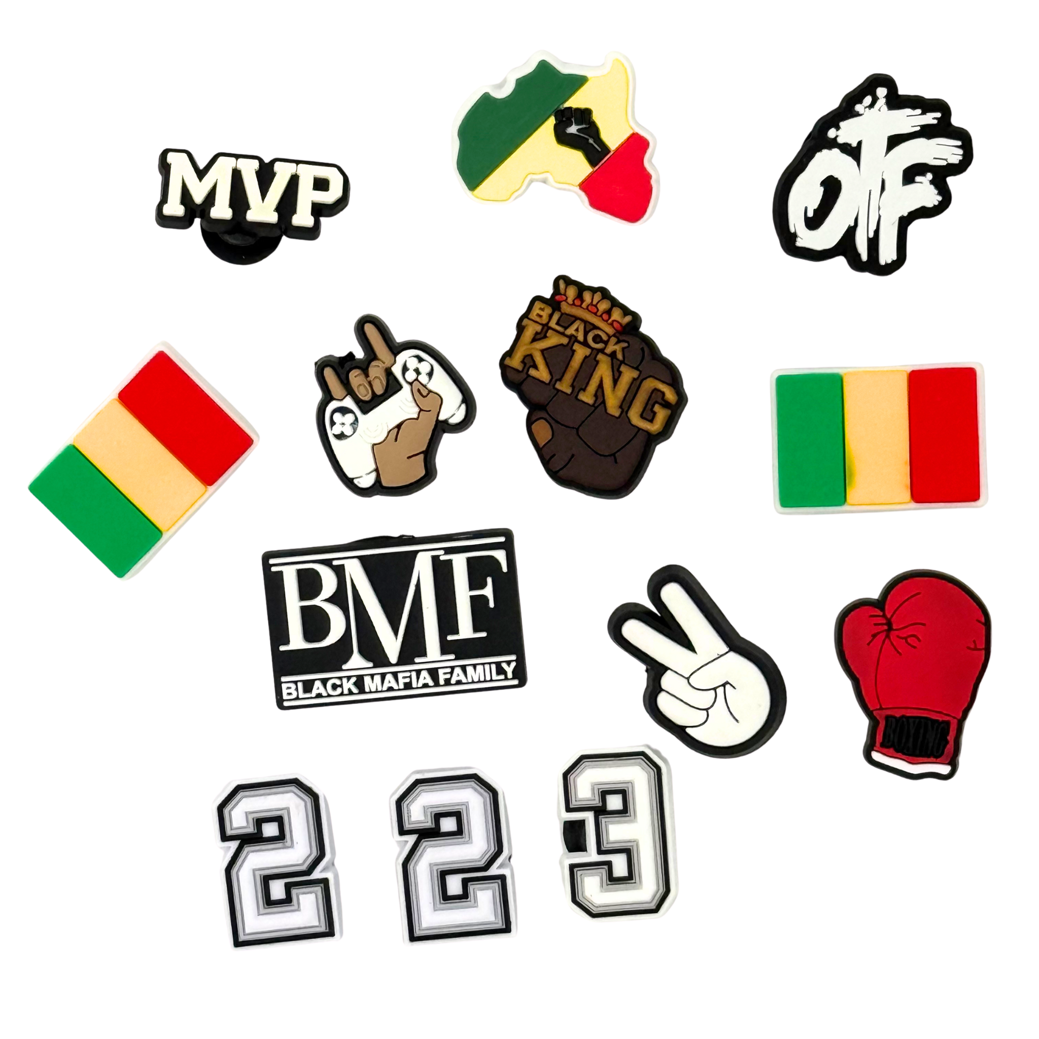 Pack 13 Pin's pour Clogs - Mali