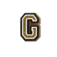 Pin's lettre G Doré