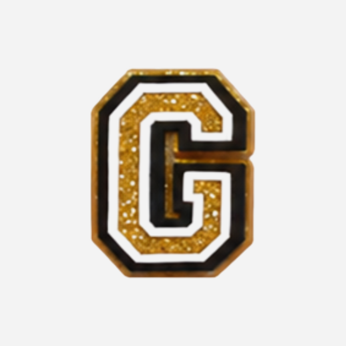 Charm für Clogs – Goldene Buchstaben