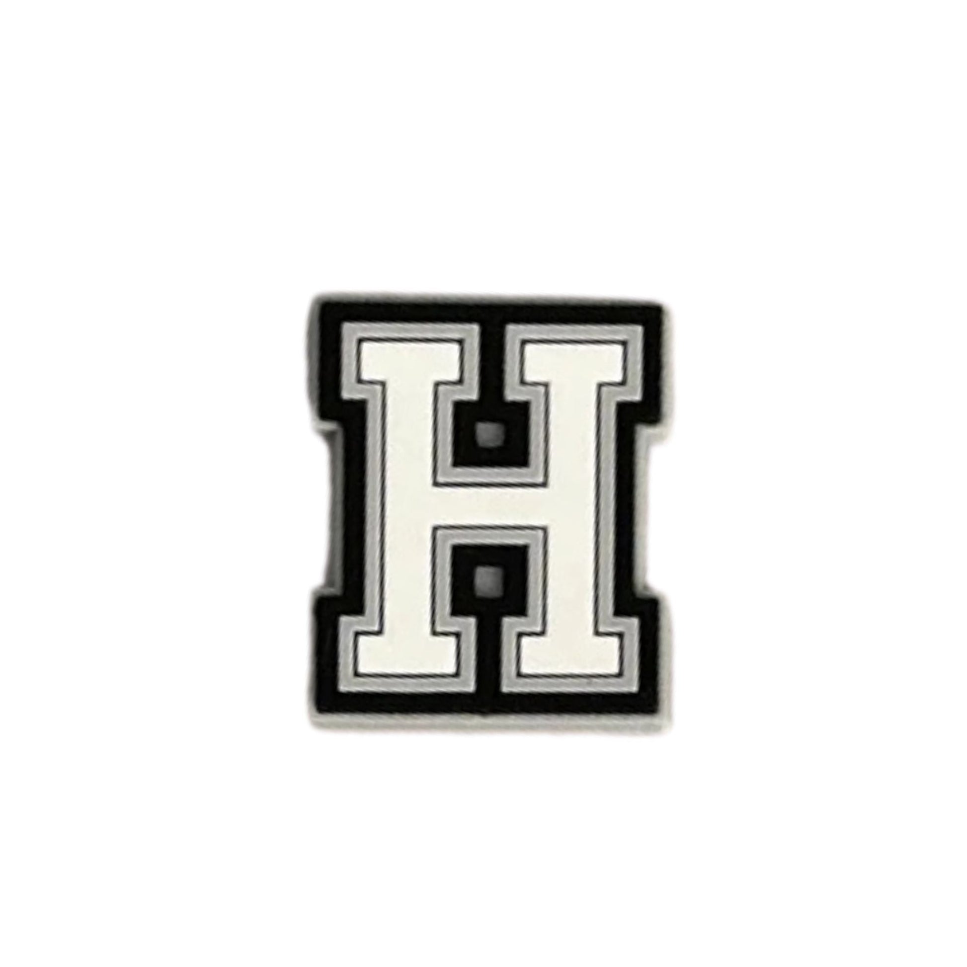 lettre h noir et blanc