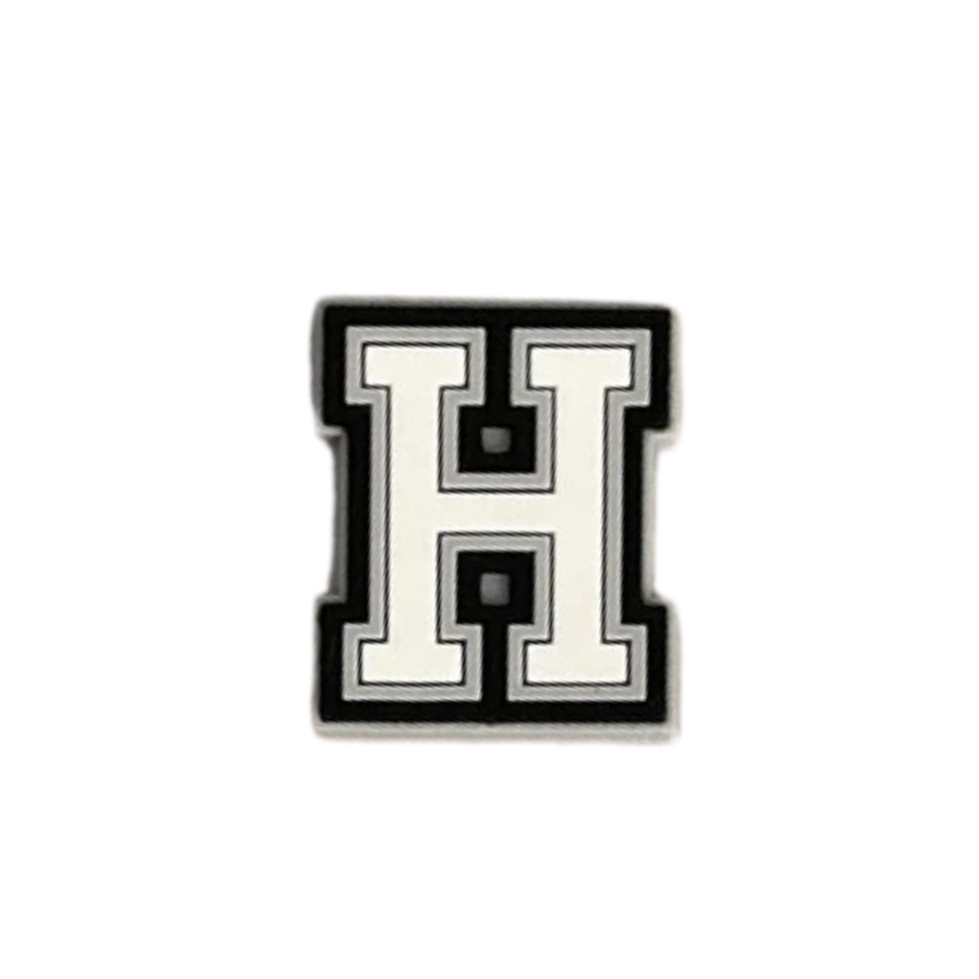 lettre h noir et blanc