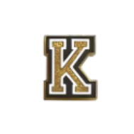 Pin's lettre K Doré