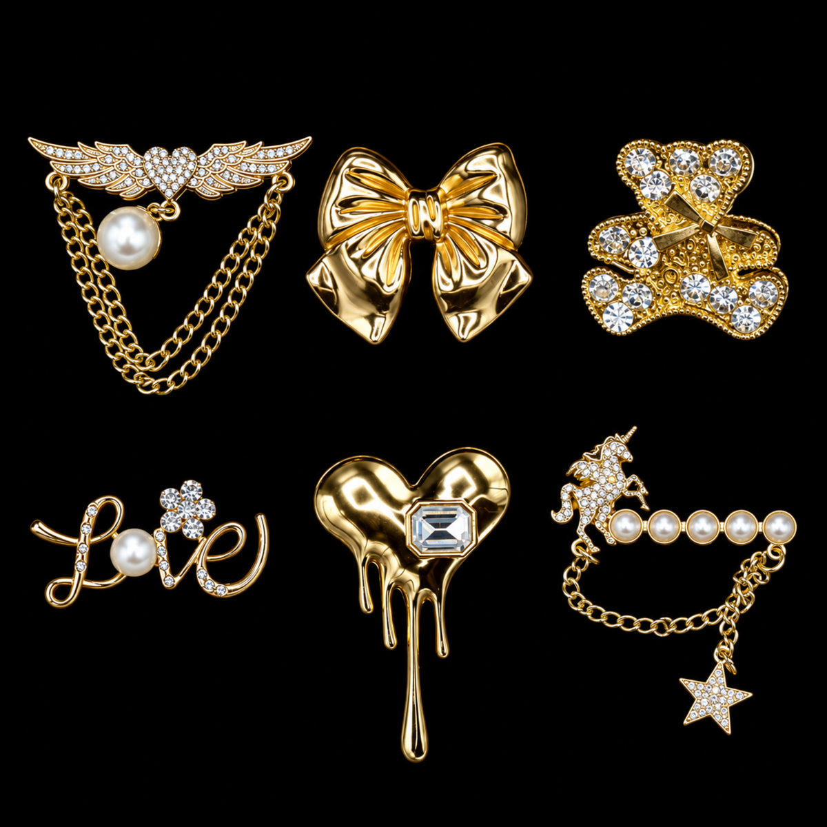 Pin's pour Clogs - Métalliques Or 1