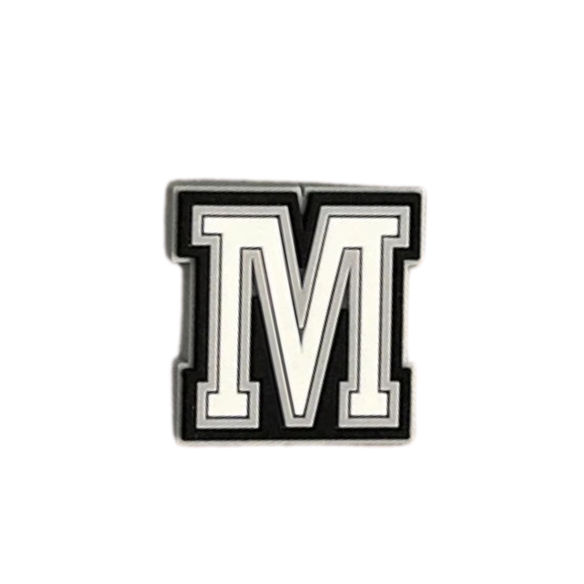 lettre m noir et blanc