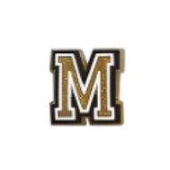 Pin's lettre M Doré