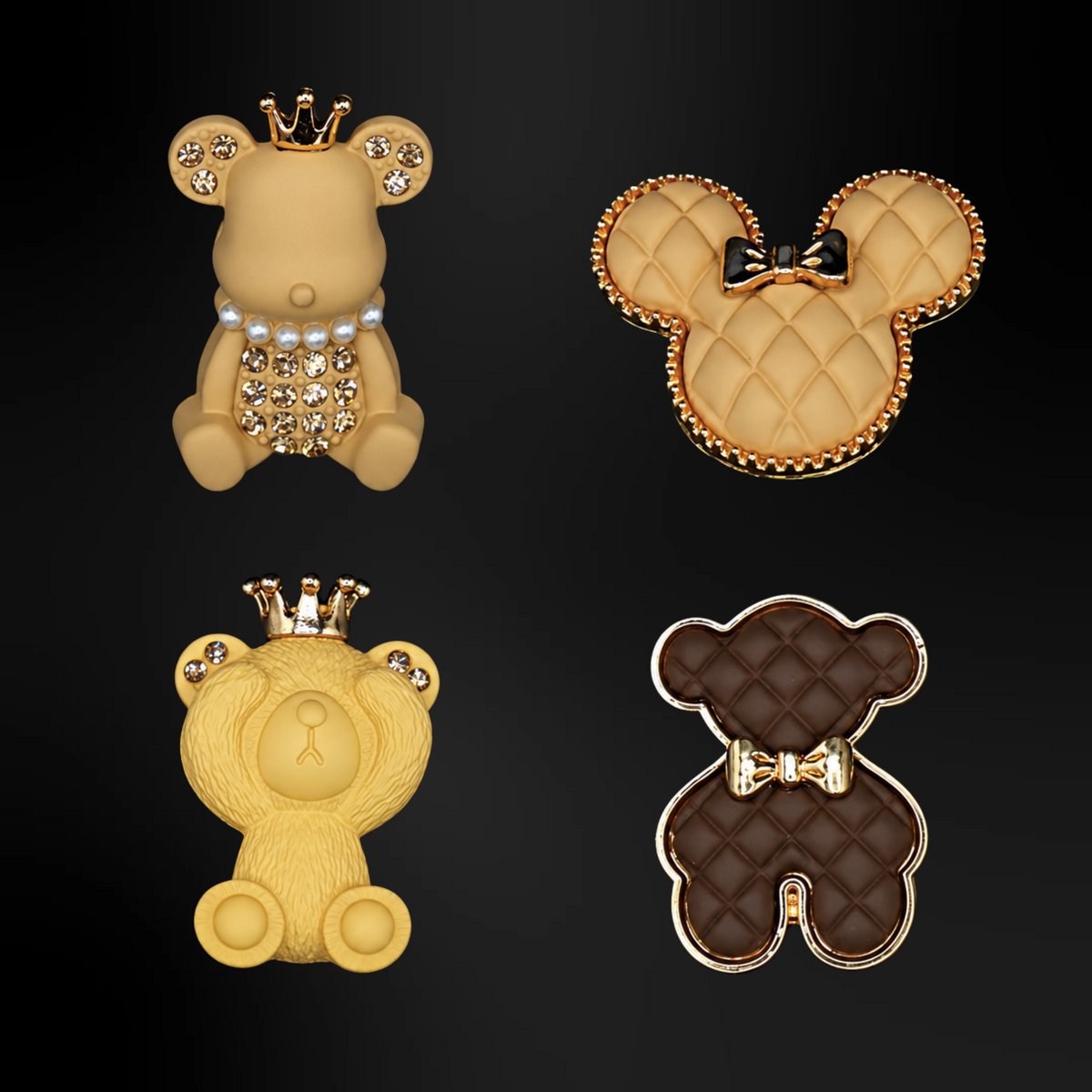 Clogs Charms - Brown Metallic