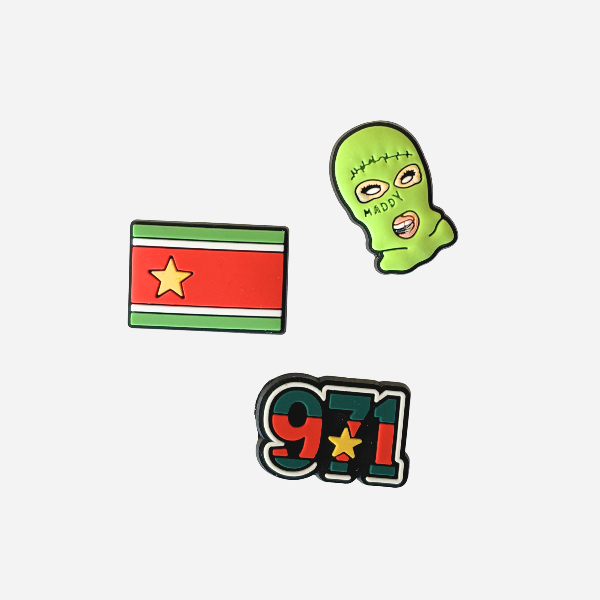 Mini pack de 3 pin's - Guadeloupe