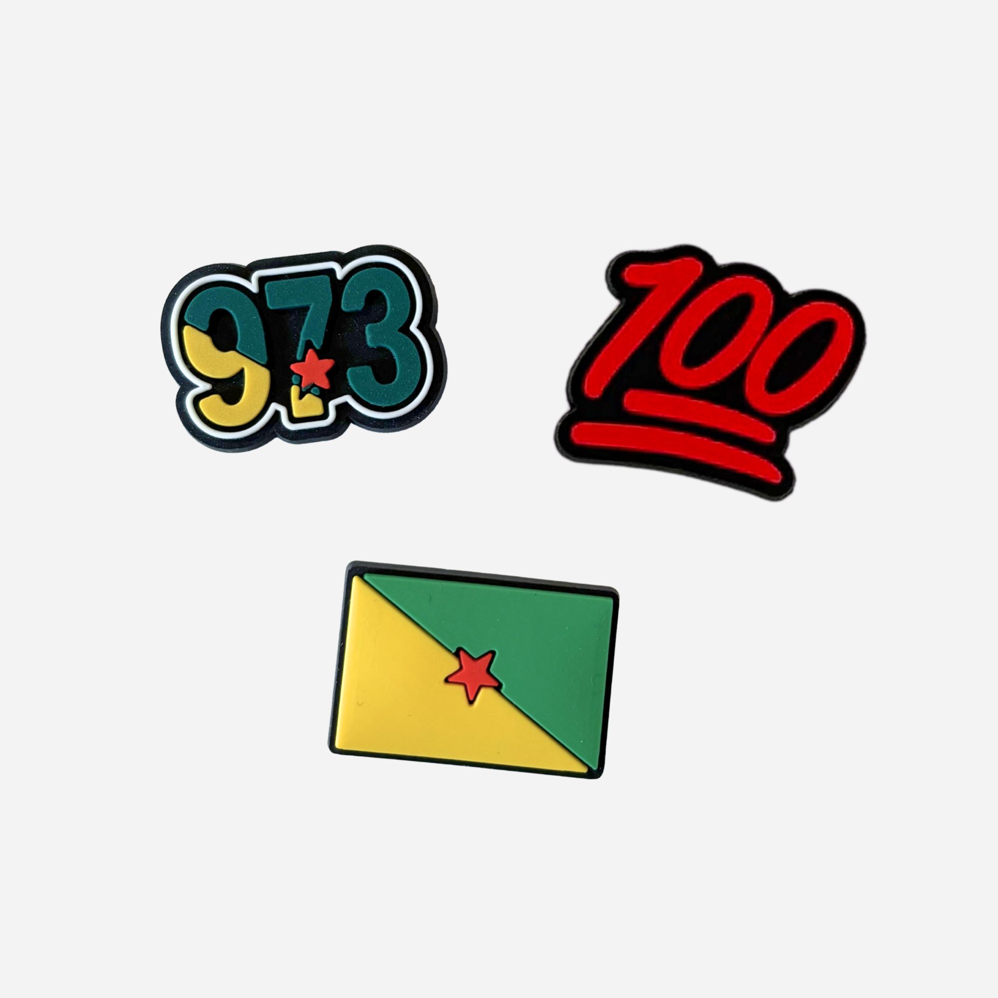 Mini pack de 3 pin's - Guyane