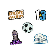 Mini pack de 5 pin's - Marseille