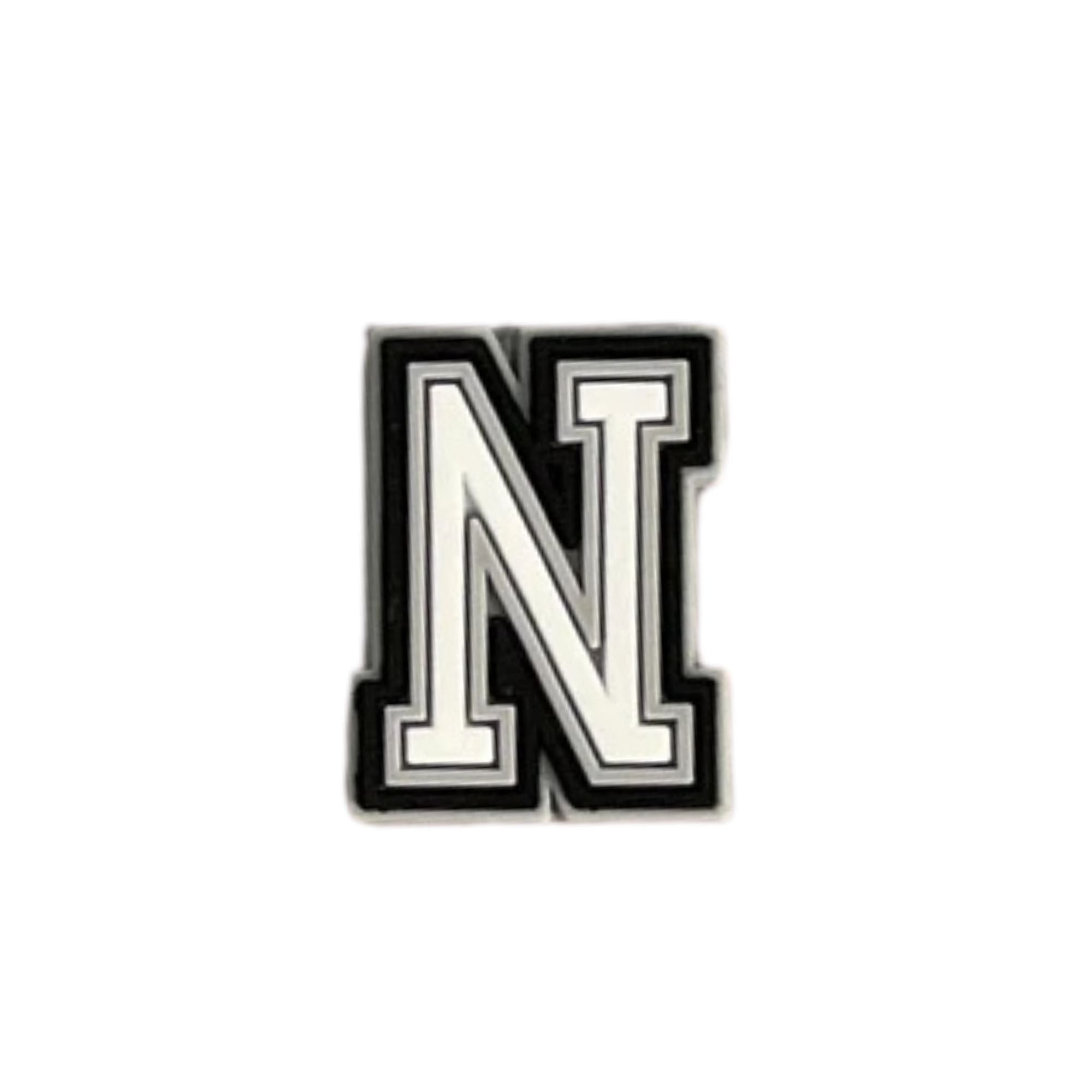 lettre n noir et blanc