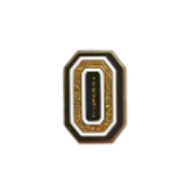 Pin's lettre O Doré