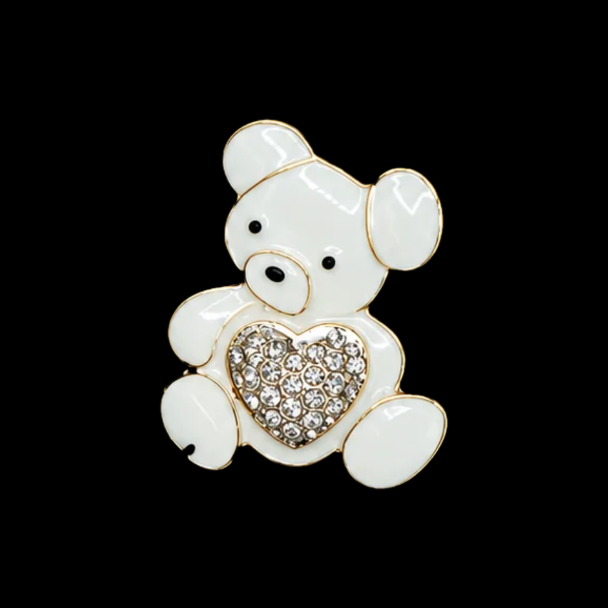 Clogs Charms - White Metallic