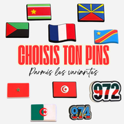Charms para clogs - País, Departamentos y Prefijos