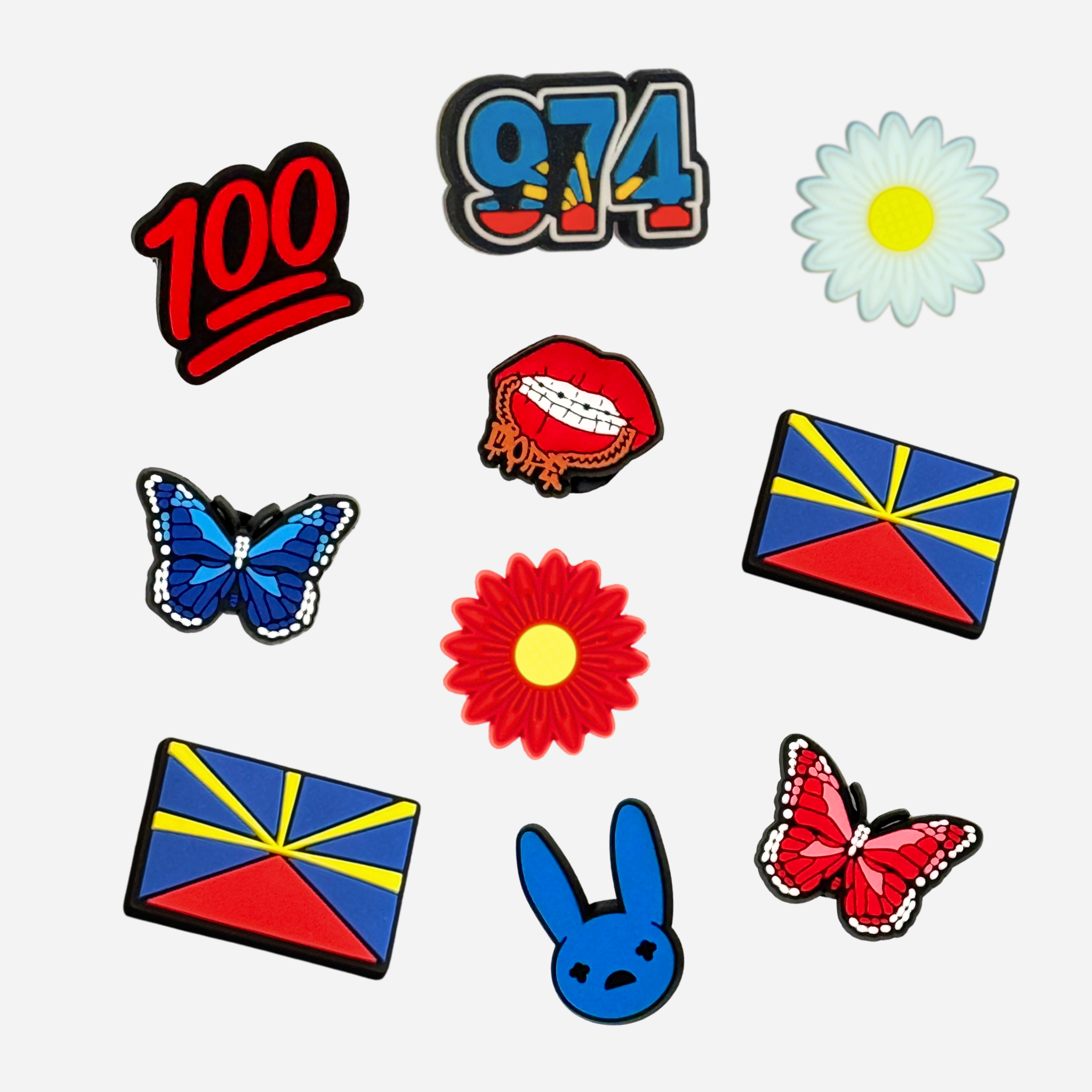 Pack 10 Pin's pour Clogs - Réunion