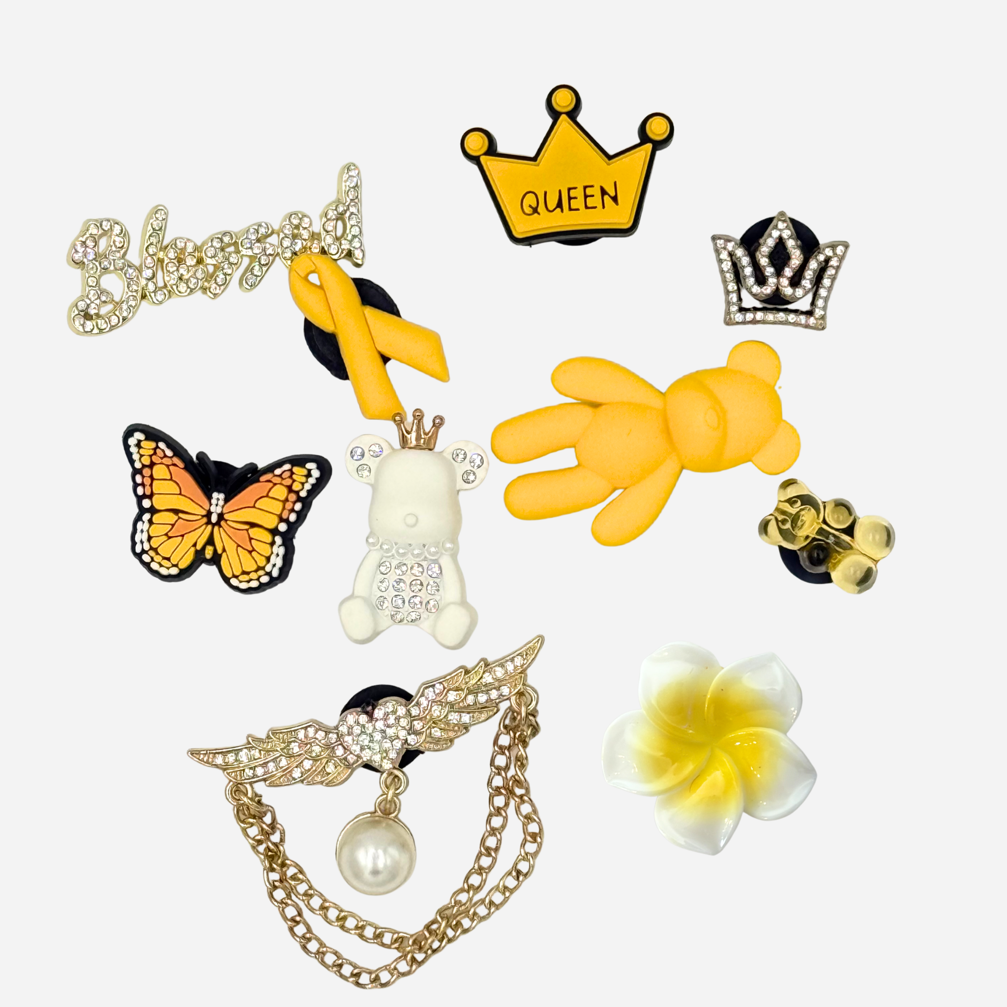 Pack 10 Pin's pour Clogs – Yellow