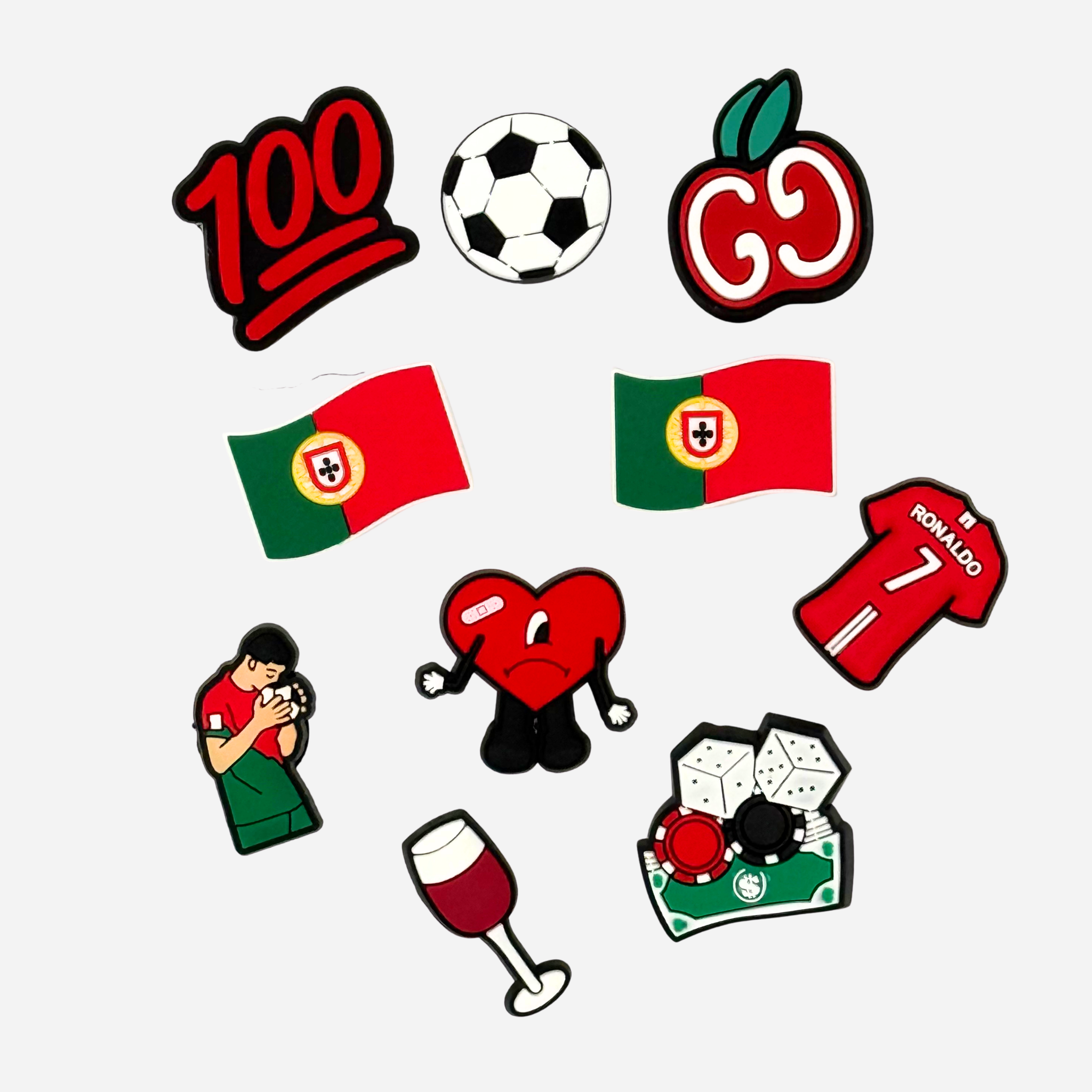 Pack 10 pin's pour Clogs - Portugal