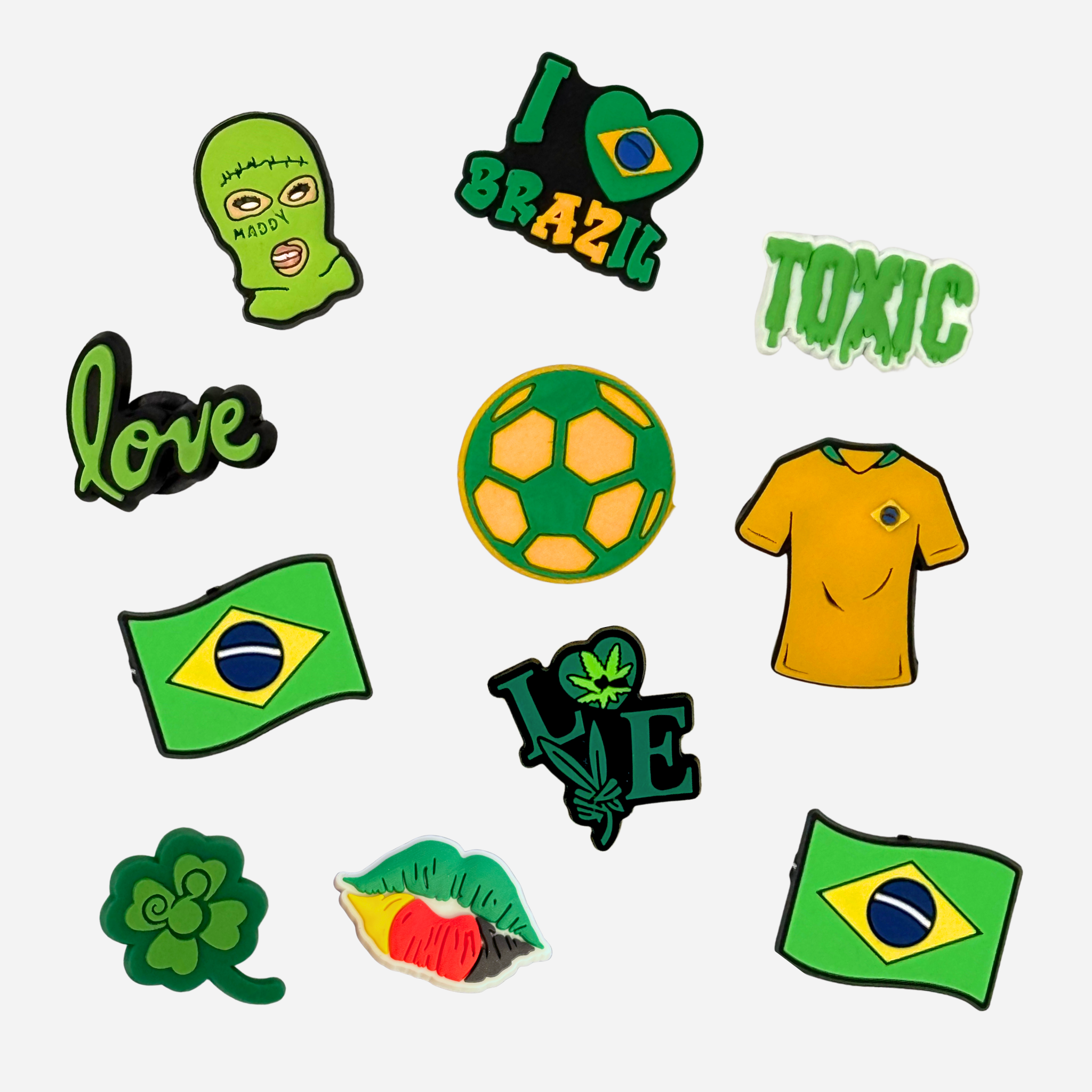 Pack 11 Pin's pour Clogs - Do Brazil