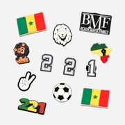 Pack 12 Pin's pour Clogs - Sénégal