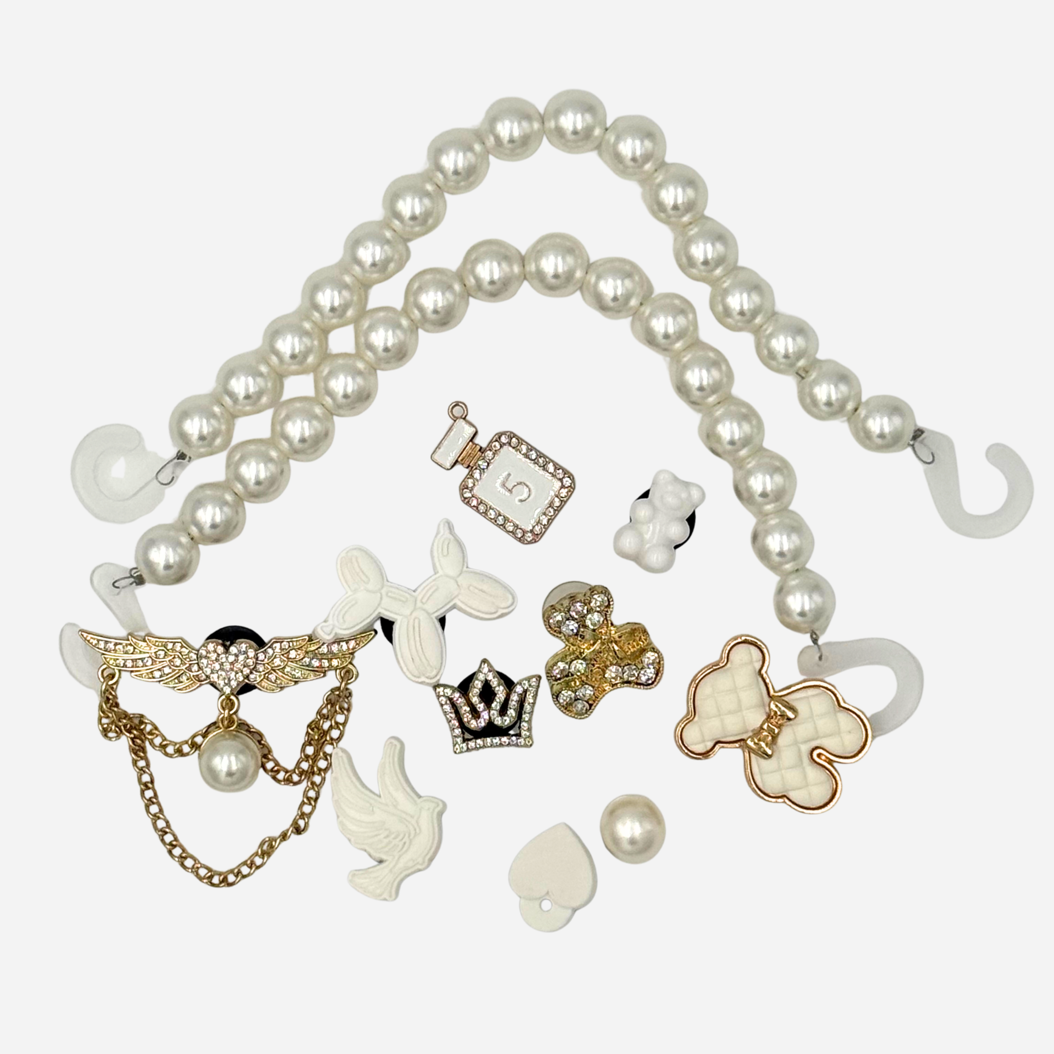 Pack 12 Pin's pour Clogs - Shiny White