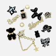 Pack of 13 Charms - Black & Gold