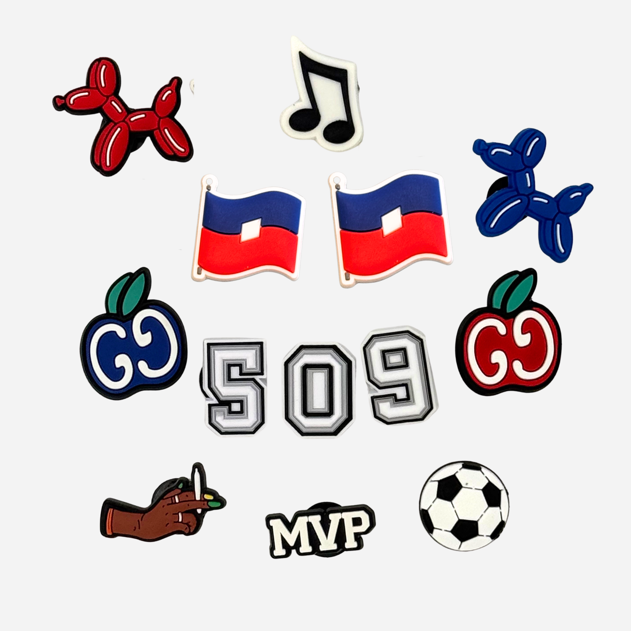 Pack 13 Pin's pour Clogs - Haïti