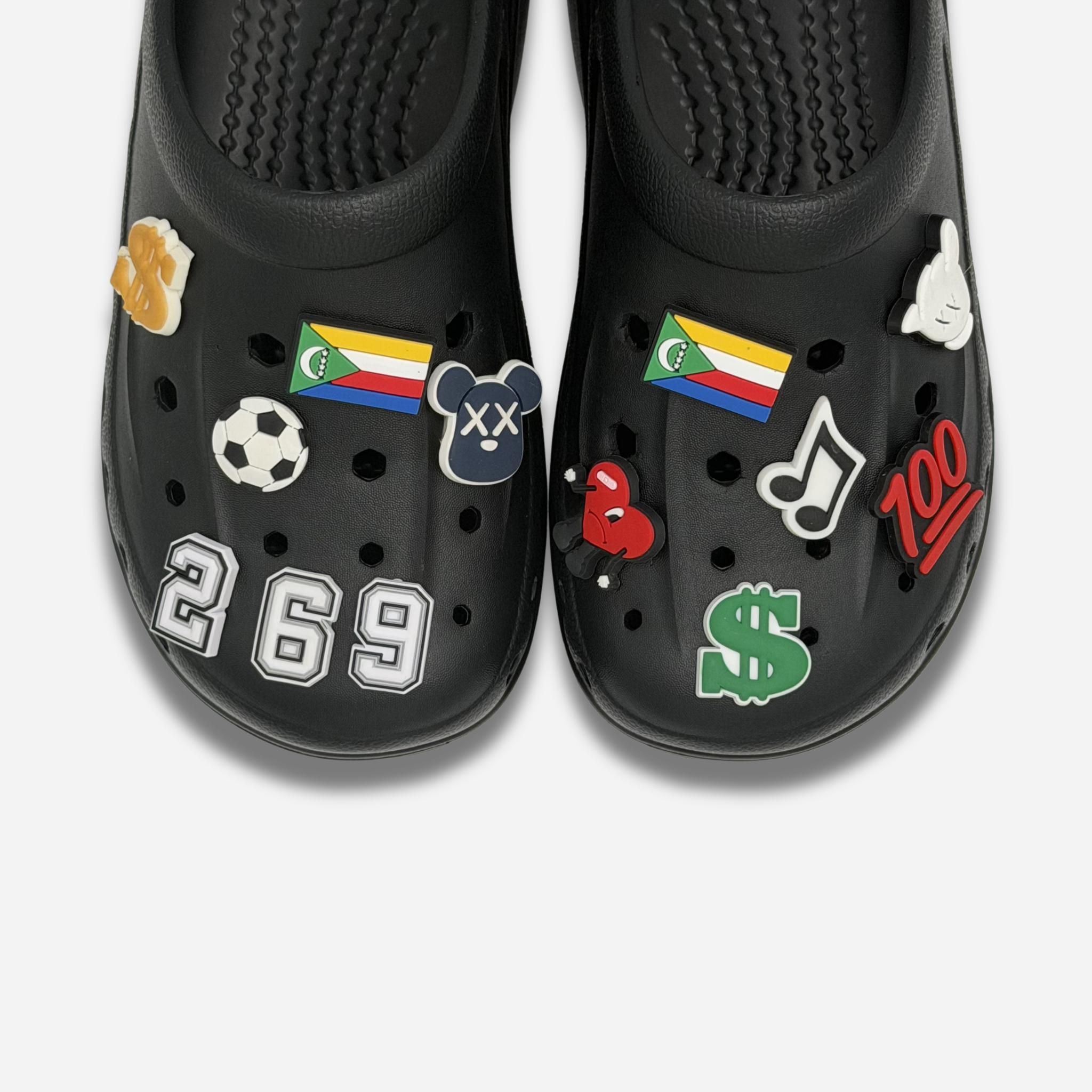 Pack 13 pin's pour Clogs - Comores