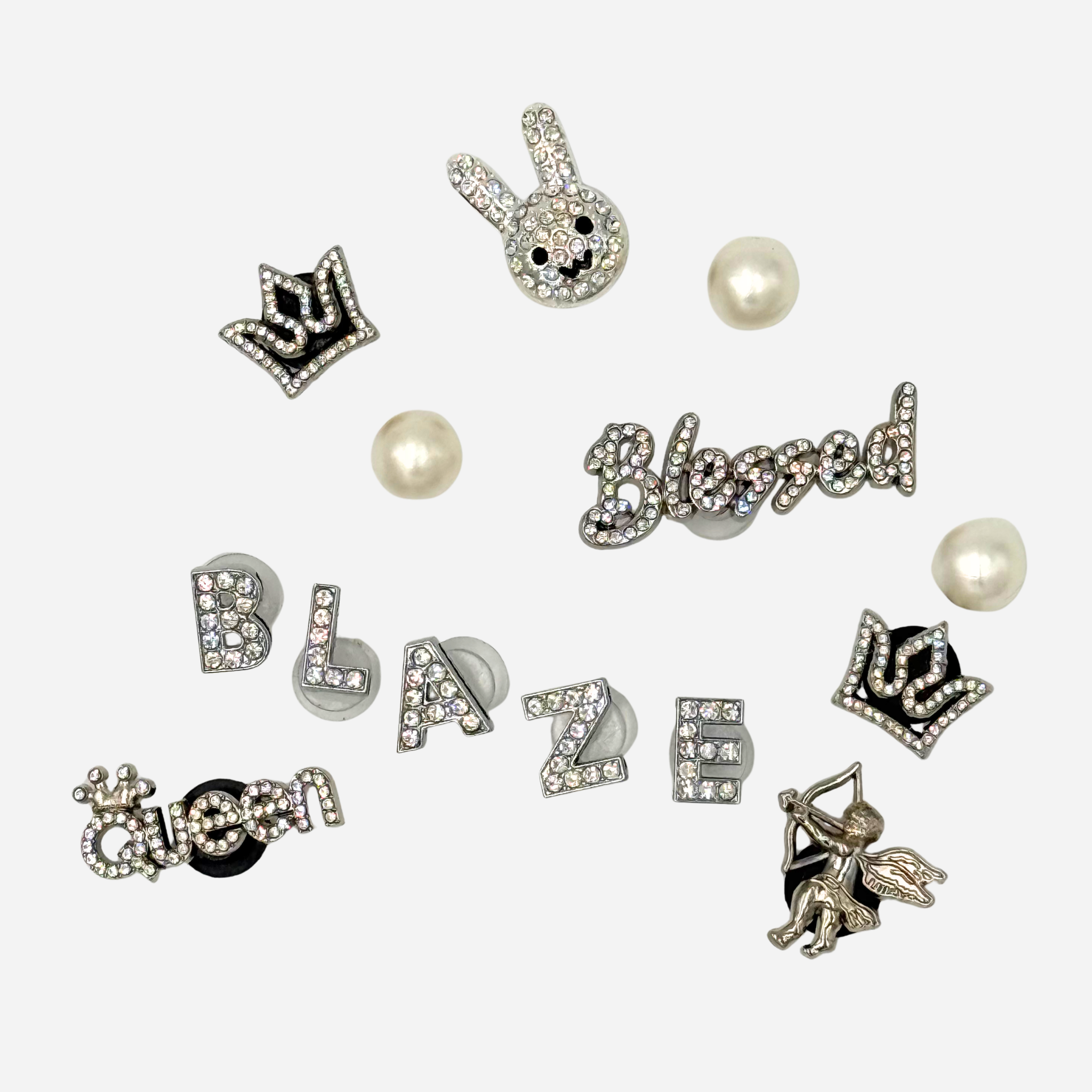 Pack 14 pin's pour Clogs - Argent