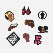 Pack 9 Pin's pour Clogs - BLM Girl