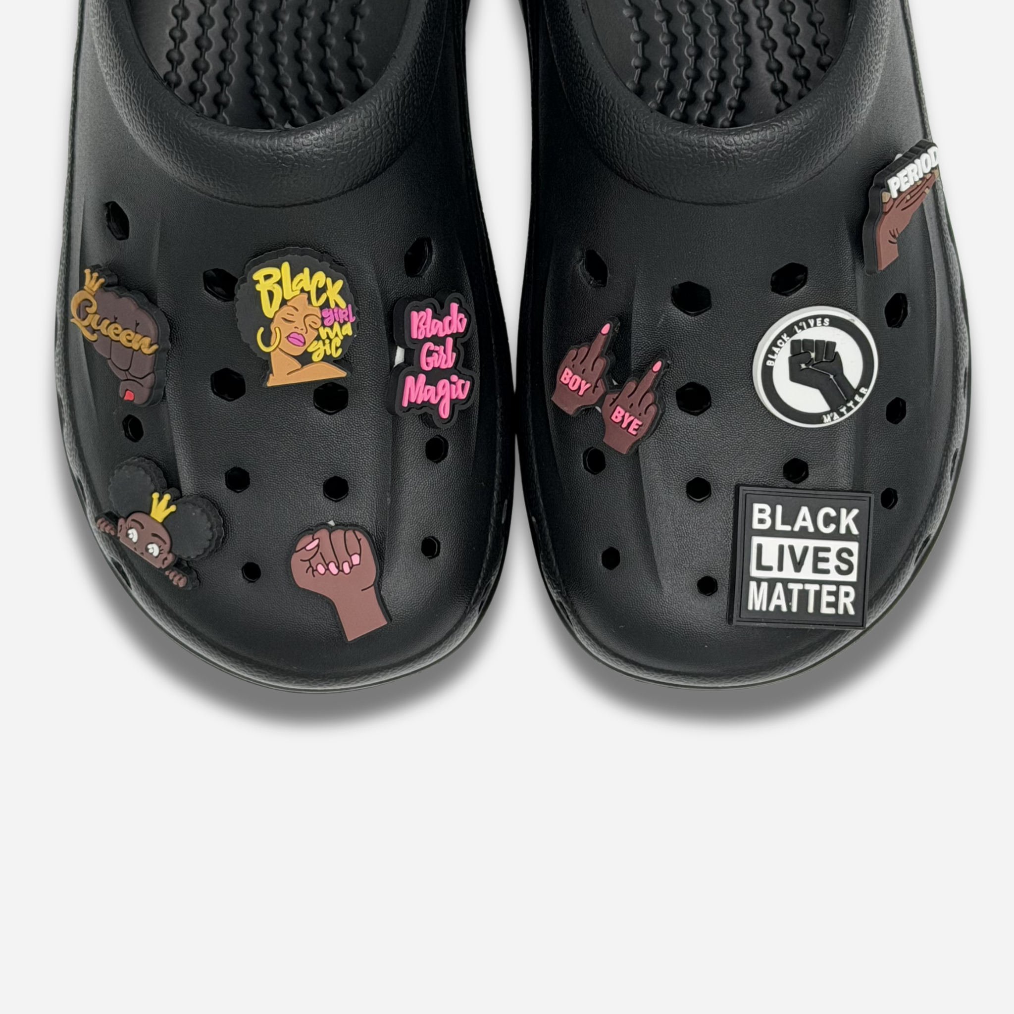 Pack 9 Pin's pour Clogs - BLM Girl