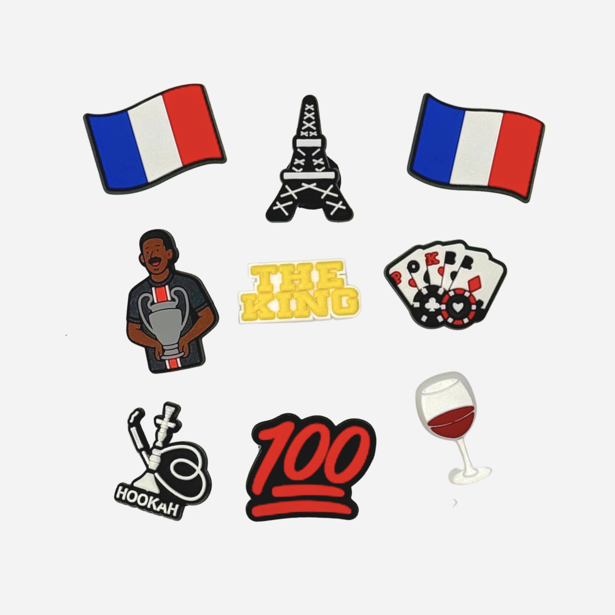 Pack 9 pin's pour Clogs - France