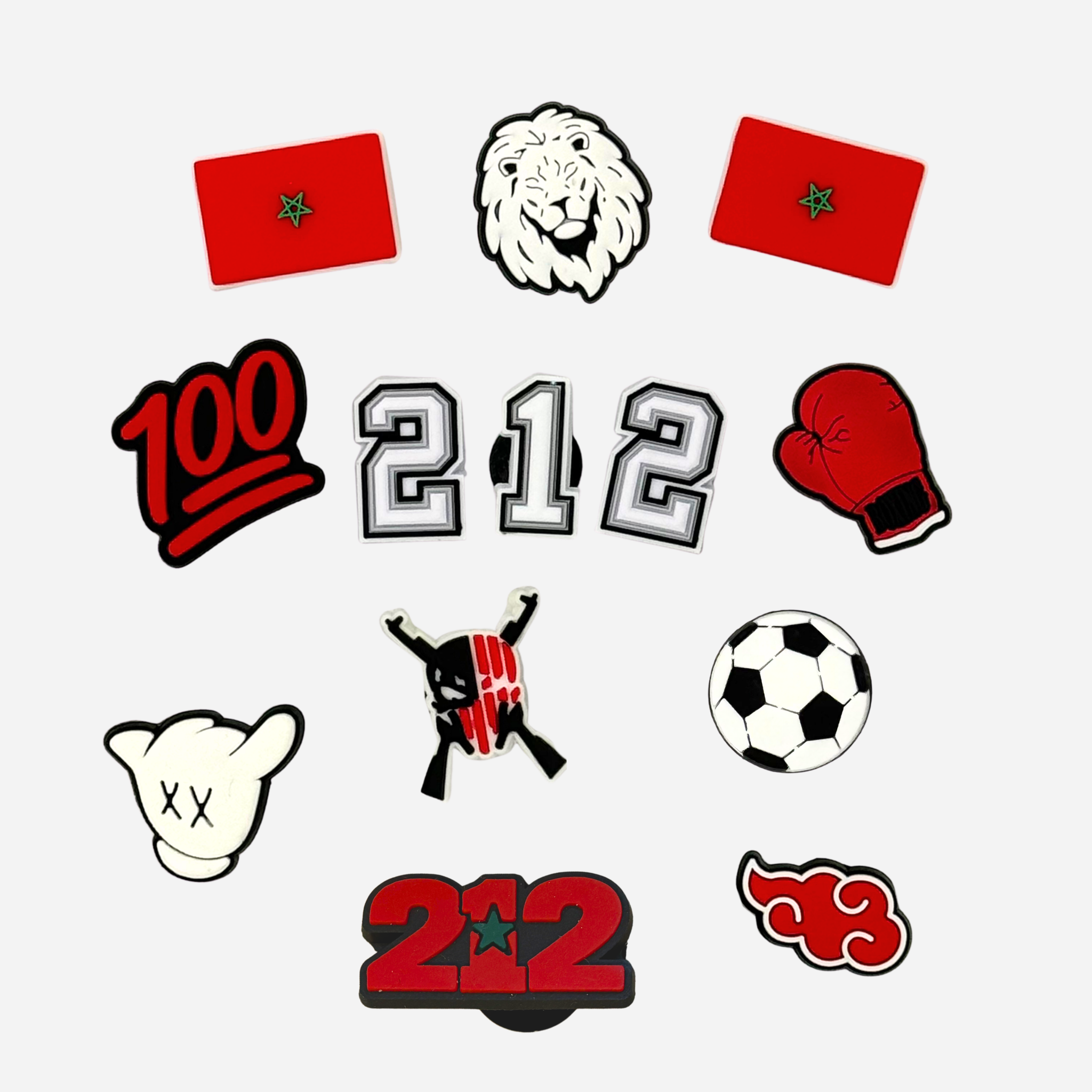 Pack 12 Pin's pour Clogs - Maroc