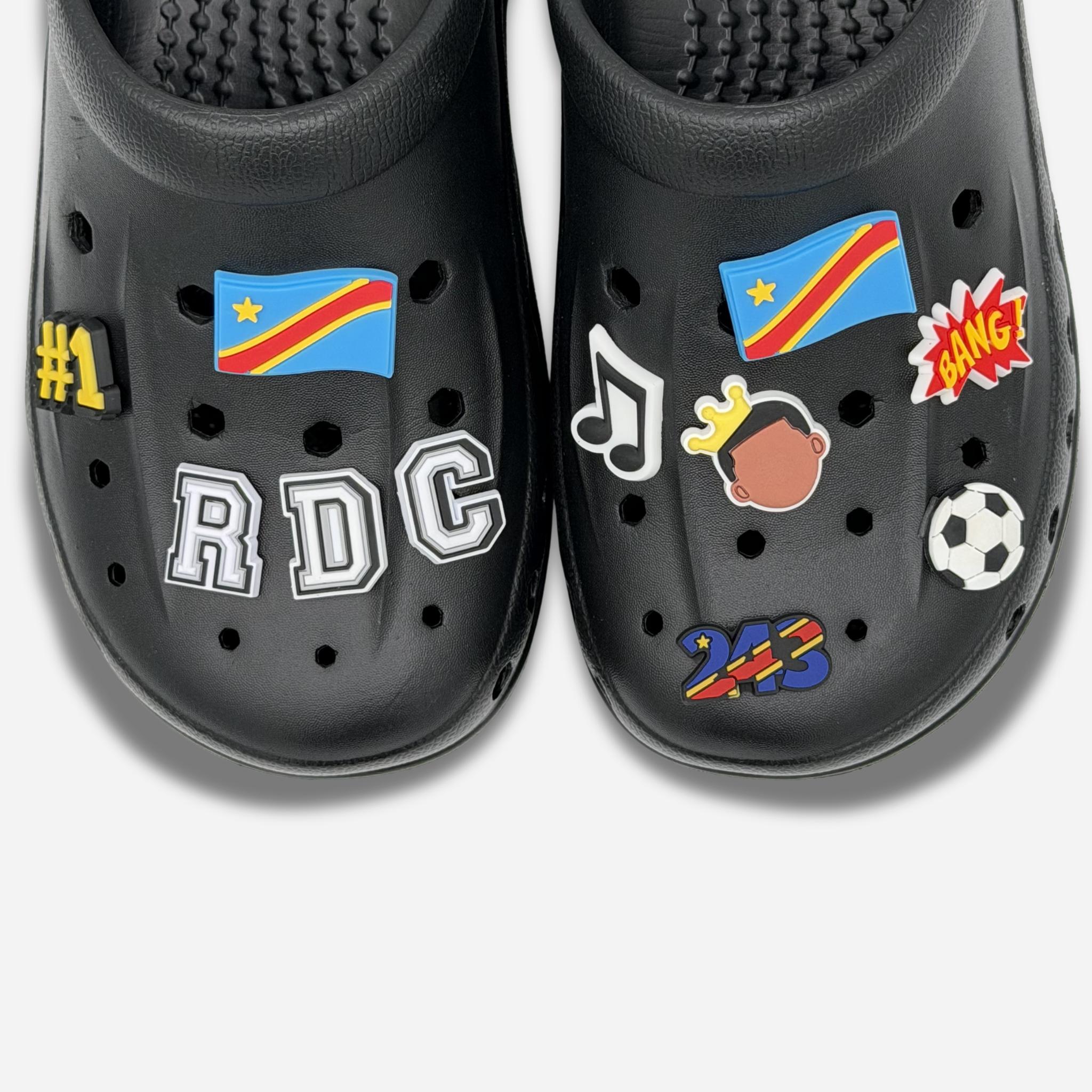 Pack 11 Pin's pour Clogs - Congo Kinshasa